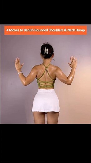 4 Moves to Fix Shoulder & Back Posture and Eliminate Rounded Shoulders & Neck Hump