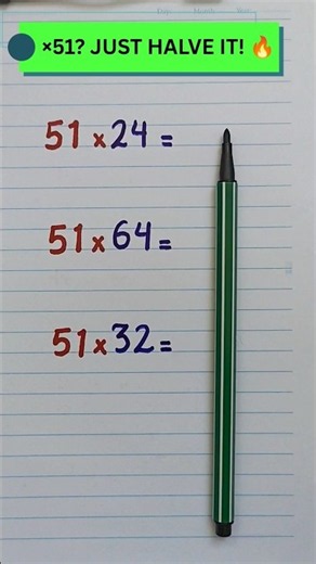 Why Is ×51 So EASY With This Trick? 😱#maths #shorts #mathematics