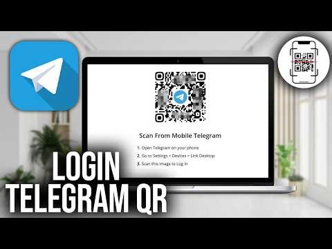 How To Login Telegram with QR Code Scanning - Telegram Login on Laptop, PC