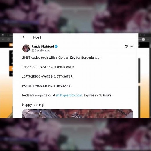 BORDERLANDS 4: NEW Shift Codes For 3 Golden Keys September 27th, 2025