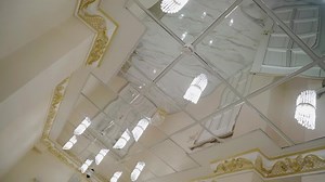 Mirrored Ceiling Reflects Room While Camera Stock Footage Video (100% Royalty-free) 1084346881 | Shutterstock