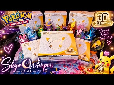Pokémon 30th Anniversary Unboxing ✨ Elite Trainer Box Opening | Relaxing ASMR 🎧