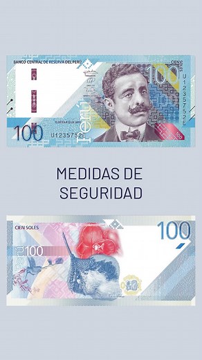 Conoce las medidas de seguridad del billete peruano de 100 soles. #BCRP #medidasdeseguridad #billetesperuanos | Banco Central de Reserva del Perú - BCRP