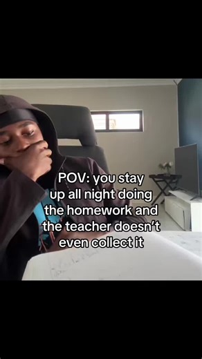 POV: The Struggles of Late Night Homework