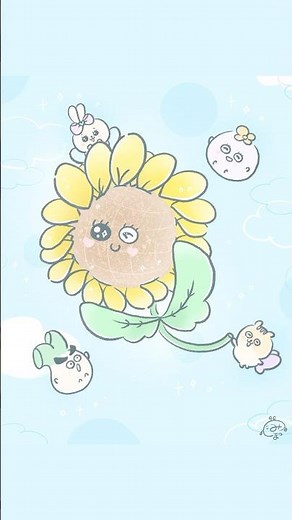 簡単なひまわり🌻描き方✏️#イラスト#簡単イラスト#ひまわり