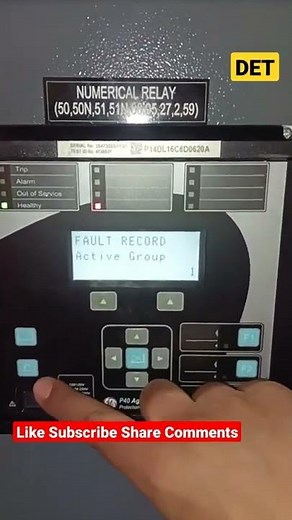 How to Reset any type of fault in P40 agile Relay #Alstom #GE #Schneider #overcurrent #earthfault