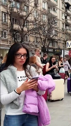 Beautiful Romanian Girls walk in Bucharest