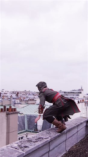 Parkour on Paris rooftops