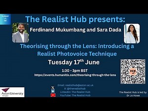 Theorising through the Lens: Introducing a Realist Photovoice Technique