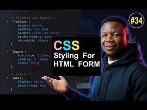 #34 How to Style HTML Forms Using CSS (Beginner Tutorial)