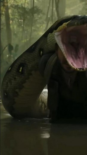 Anaconda attacks human in forest 🐍 #viral #animals #wildliferescue #komododragon #wildlife