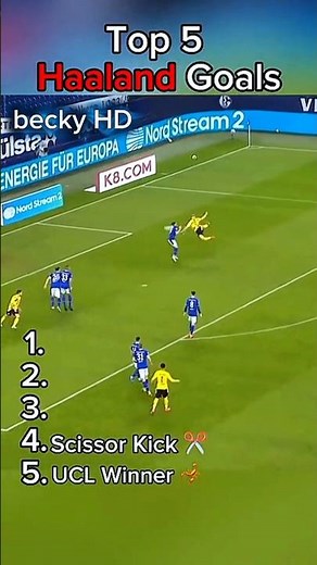 Top 5 Best Goals by Erling Haaland #erlinghaaland #haaland #manchestercity #mancity #premierleague