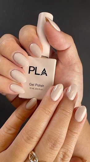 We love a good nude set. 🤍😍 Color: Spring Fever - 215 Collection: Fashionably Light #PLANails #PLAGel #nailgems #nudenails #elegantnails #classicnails #lightnudenails #naturalnails | PLA Nails