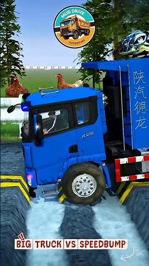 GIANT TURTLE Load?! Dump Truck Pulls Two Trucks Over Broken Road!