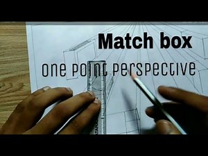 Learn how to draw match box one point perspective drawing #matchbox #@theuniqueinteriordesign