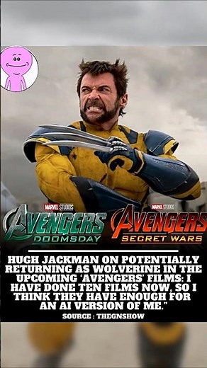 Hugh Jackman Teases Wolverine’s Return in Future Avengers Movies! #marvel #wolverine #hughjackman