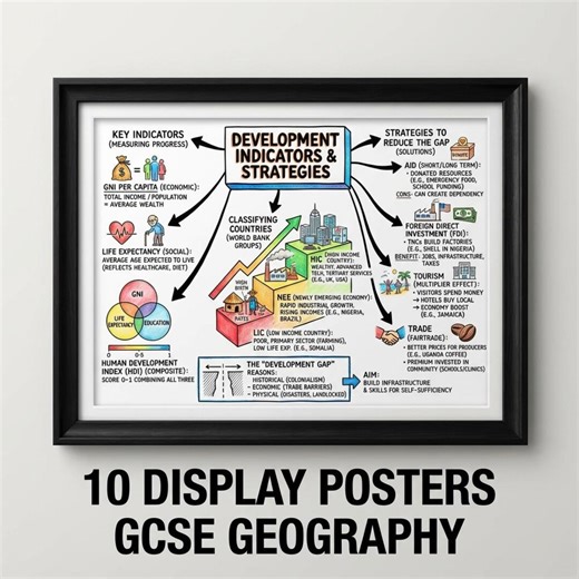 10 GCSE Geography Revision Posters – Classroom Displays & Student Study Posters - Etsy