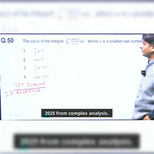 Master Complex Analysis for CSIR NET 2025… in just a few seconds! 🔥 Here’s a quick breakdown of an important June 2025 PYQ explained by Alok Sir, covering residues, poles, and contour integration — one of the most asked concepts in the exam. If you're preparing for CSIR NET Physical Science, this is exactly the kind of fast, exam-focused practice you need every day. 💯 🎥 Watch the video now 📚 Explore full CSIR NET PYQ Playlist: 👉 https://www.youtube.com/playlist?list=PL_yoT1uNIKb5f3ddZbUHDFz