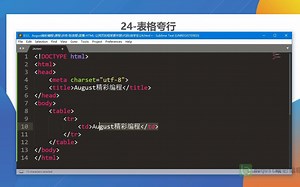 Web前端网页设计教程 - 表格跨列