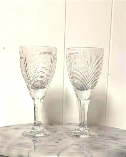 Vintage Godinger Crystal Port / Sherry Glasses – Majestic Pattern – Etched Fern Leaf Design - Etsy Canada