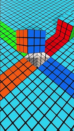 Impossible Rubik's Cube Transformation #3d #mindblown