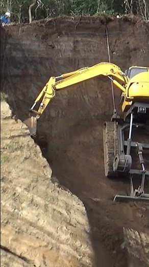 Excavator on Slope