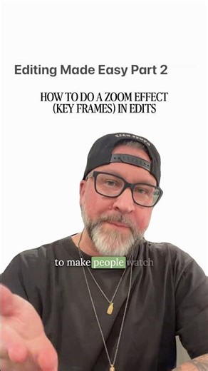 Editing Made Easy Part 2: Zoom Effect (Key Frames) #contentcreationtips