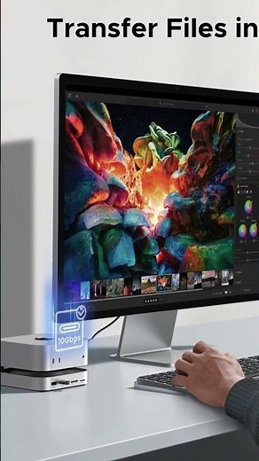 UGREEN Mac mini M4 Dock and Stand DP Hub for Mac mini M4 and M4 Pro 2024 with M.2 NVMe SSD !