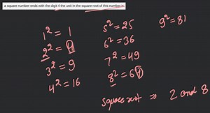 a square number ends with the digit 4 the unit in the square ro... | Filo