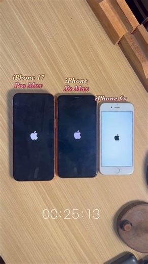 iPhone 17 pro max vs iPhone XS Max vs iPhone 6s