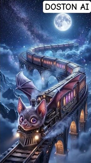 The Bat's Adventure on the Train🦇 #batman #bat