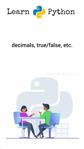 4.What are Data Types...Learn Python with me #shorts#learn#datatypes#python#programming