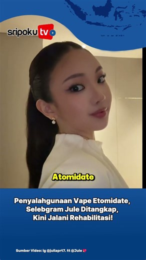 Selebgram Jule Ditangkap Terkait Vape Etomidate, Kini Jalani Rehabilitasi