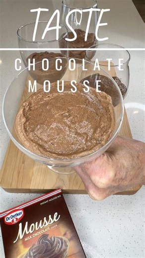 Velvety Instant Chocolate Mousse 🍫🫎 #chocolatemousse #easydesserts #sweettooth #homecookingchannel
