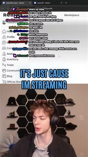 robey100 never reads with a script! 💀