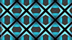 Animation of a colorful kaleidoscope. Video effect for post-production. 3D looped animation.