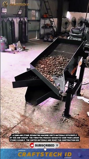 Sand, Stone, and Gravel Separator Machine | Material Sorting Process #machine #industrialmachine