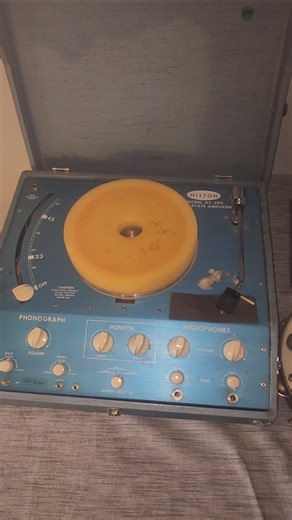 Hilton M AC-200 Vintage record player amplifier turntable square dance #phonograph #viral #1960s