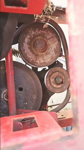 Troybilt Pony lower drive belt replacement.