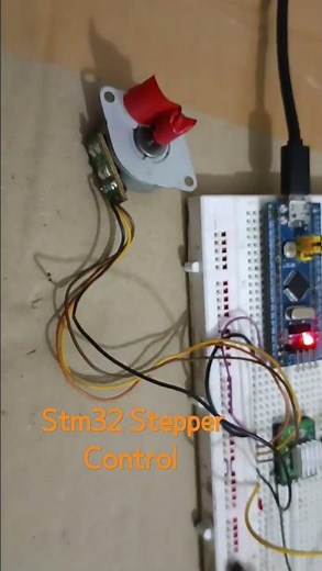 stm32 stepper motor control with a4988 driver #dcmotor #project #stm32 #howto