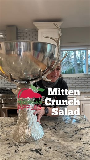 Summers homayed on Instagram: "Pure Michigan Apple Crunch Salad 🍎✨ Fresh, bright, and powered by Michigan apples — that’s it, that’s the caption. Brought to you by @michiganapples #MIApples #MichiganNaturally #sponsoredbymichiganapples Recipe👇🏽 Base: • Mixed greens • Arugula • Spinach • Spring mix Michigan Apples: • Honeycrisp, Gala, McIntosh — pick your favorite 🍎 Add-ins: • Shaved Brussels sprouts • Blueberries • Craisins • Feta cheese • Pomegranate • Candied pe