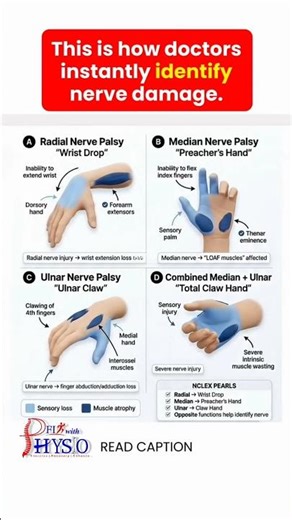 Identify Your Nerve Damage #yt #ytshorts #exercise #physiotherapy #ytviral #nervehealing #physio