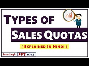 TYPES OF SALES QUOTA IN HINDI | Concept & Types | Sales Management | BBA/MBA | ppt