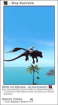 FFXIV Mounts: War Panther