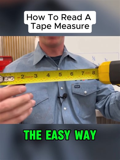 #Measure HOW TO READ A TAPE MEASURE- The Easy Way #tapemeasure #weldinginstructor #educational #frame #diy #learning #framing #learnontiktok #hacks #protip #diyproject #HowTo #fyp