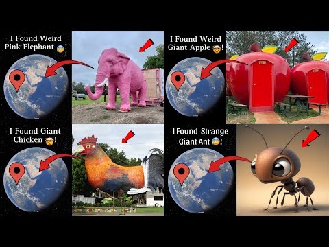 🔥TOP 4 Viral Weird Things Sculpture On Google Earth 🌍!