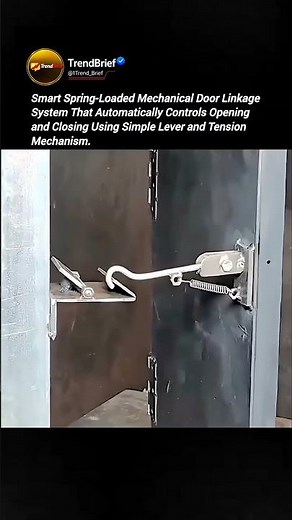 Spring-Loaded Door Mechanism