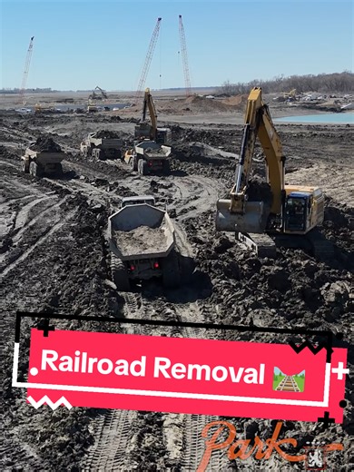 The Fargo-Moorhead Area Diversion Project continues to take shape, and we’re proud to play a role in a project that will help protect homes, businesses, and critical infrastructure from future flooding across the region. As part of this effort, a segment of the BNSF Railway main line in Fargo, North Dakota was temporarily diverted to allow construction activities to move forward safely and efficiently. With the main line now back up and fully operational, our team is hard at work removing the te