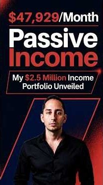 My $2.5 Million Income Portfolio Unveiled: 48k/Month