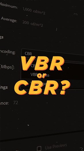 Rad Todoroff on Instagram: "VBR or CBR? Which one should you choose for the best quality video? 🔥 Here are the pros and cons: VBR - smaller file size, slower render, more unpredictable quality. CBR - bigger file size, faster render, predictable quality. Hope this helps guys. And if you want to get my free Cinema LUT comment FREE LUT and I will send it to you 🔥 #rendering #encoding #videoediting #cbr #vbr"